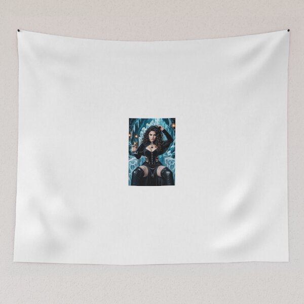 Item preview, Dark Sorceress on Frozen Throne with Golden Cup designed and sold by CathryneDelamort.