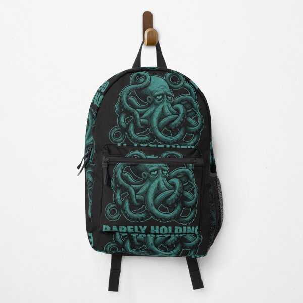 Item preview, Barely Holding It Together Octopus T-Shirt – Moody Stressed Octopus Grunge Design | Dark Burnout Aesthetic Graphic Tee designed and sold by ZyxDes.