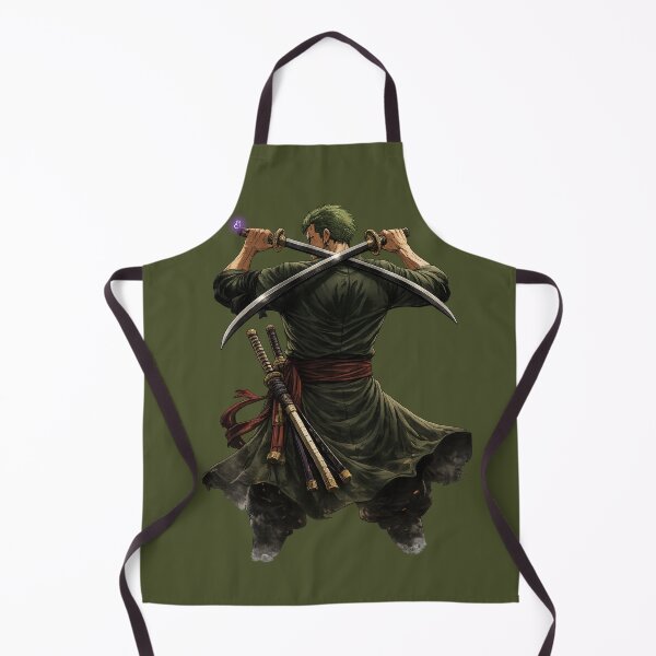 Item preview, Dark Anime Swordsman Back View – Fierce Three-Sword Warrior designed and sold by rekan.design.