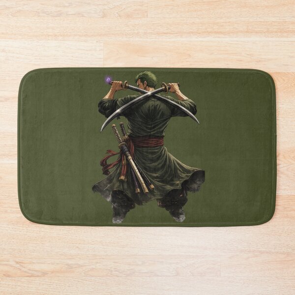 Item preview, Dark Anime Swordsman Back View – Fierce Three-Sword Warrior designed and sold by rekan.design.