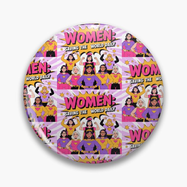 Item preview, Women: Saving the World Daily – Diverse Superheroines Empowerment   designed and sold by Midnight Veil Designs.