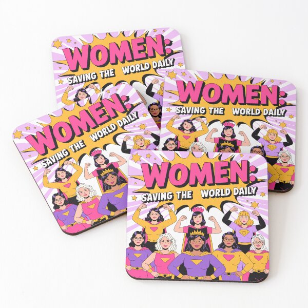 Item preview, Women: Saving the World Daily – Diverse Superheroines Empowerment   designed and sold by Midnight Veil Designs.