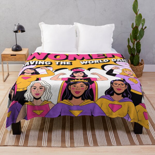 Item preview, Women: Saving the World Daily – Diverse Superheroines Empowerment   designed and sold by Midnight Veil Designs.