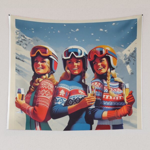 Item preview, Hemsedal Norway Retro Après-Ski Girls| Winter Sports Series designed and sold by SHELOPS.