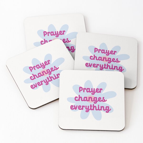 Item preview, Prayer Changes Everything Aesthetic Floral Islamic Quote Art designed and sold by Miniature Store.