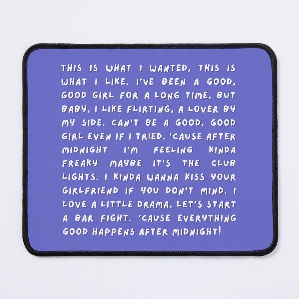 Item preview, After Midnight Lyrics - Chappell Roan designed and sold by whygracie.