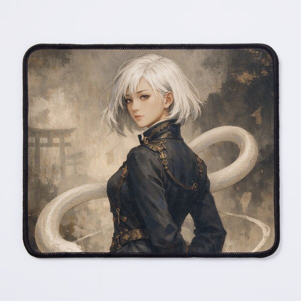 Item preview, White-Haired Serpent Goddess in Mist designed and sold by SangPrints.