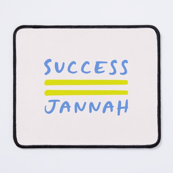 Item preview, Success Equals Jannah Islamic Motivational Typography Art designed and sold by Miniature Store.