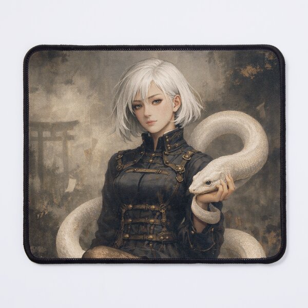 Item preview, White-Haired Woman Embraced by White Serpent designed and sold by SangPrints.