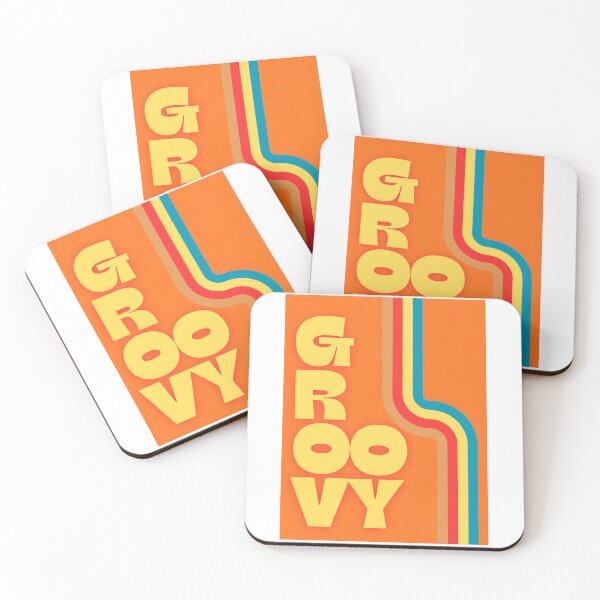 Item preview, Groovy: Retro 70s Typography Print designed and sold by Midori Pop.