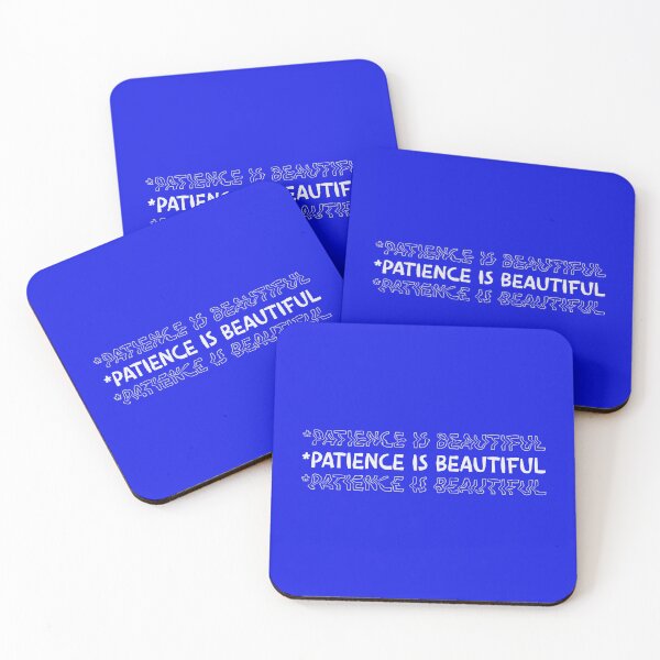 Item preview, Patience is Beautiful Sabr Minimalist Wavy Typography Art designed and sold by Miniature Store.