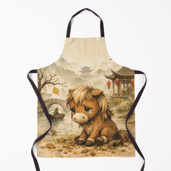 Item preview, Sad Pony in Japanese Ku Ku Ma Art designed and sold by Mauswohn.