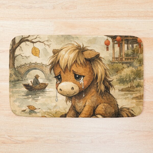 Item preview, Sad Pony in Japanese Ku Ku Ma Art designed and sold by Mauswohn.