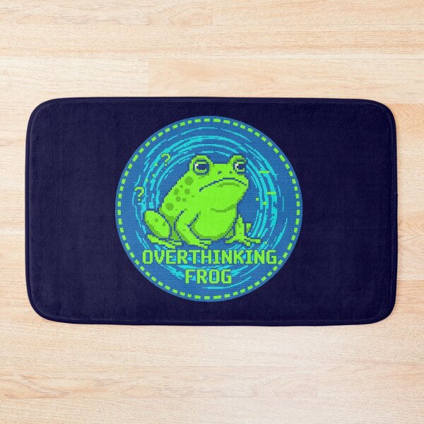 Item preview, Overthinking Frog Pixel Art T-Shirt – Retro Glitch Frog Gamer Design | Neon Meme Graphic Tee designed and sold by ZyxDes.