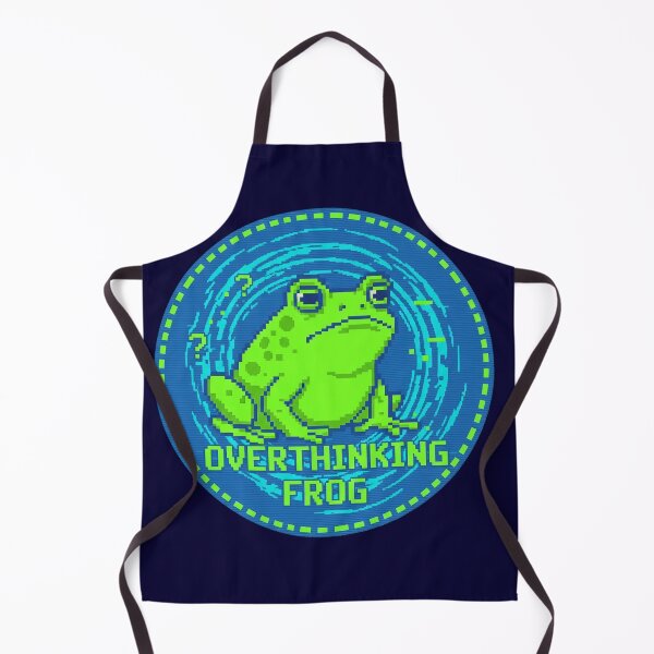 Item preview, Overthinking Frog Pixel Art T-Shirt – Retro Glitch Frog Gamer Design | Neon Meme Graphic Tee designed and sold by ZyxDes.