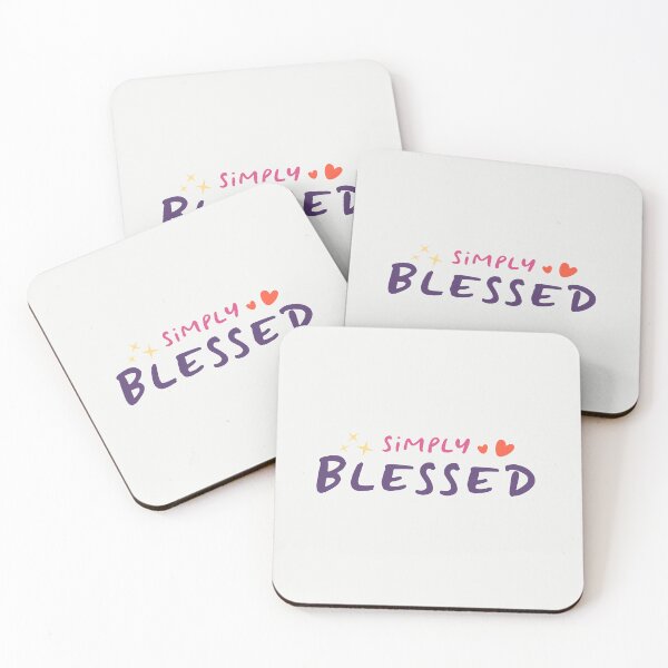 Item preview, Simply Blessed Aesthetic Colorful Typography Positive Vibes Quote designed and sold by Miniature Store.