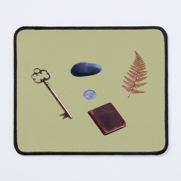 Item preview, The Secret Keeper - Vintage Key, Journal & Nature Flat Lay designed and sold by Dakson Design - Fantasy Art.