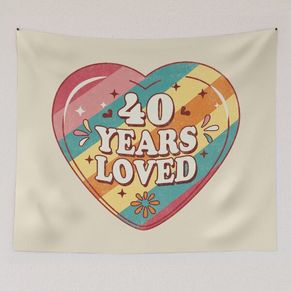 Item preview, 40 years old - 40 Years Loved. designed and sold by EunsooLee.