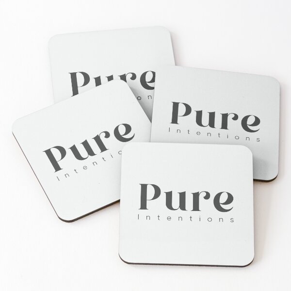 Item preview, Pure Intentions Minimalist Typography Modern Islamic Quote Art designed and sold by Miniature Store.