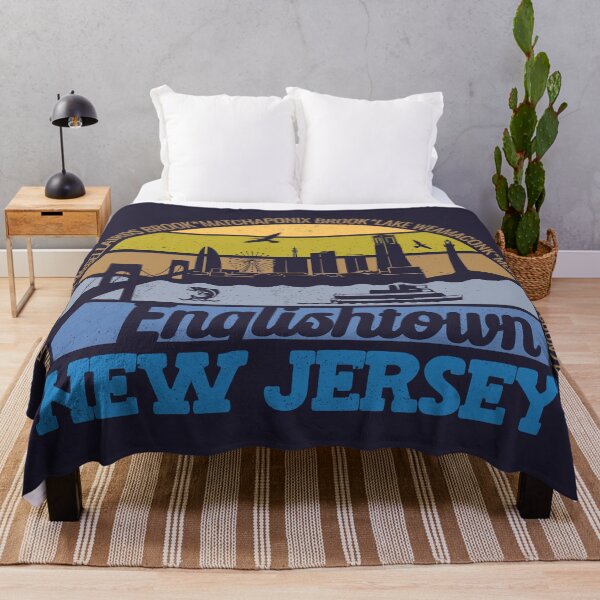 Item preview, Englishtown New Jersey Sunset Retro Vintage Local Pride Logo designed and sold by CRHPOD20.