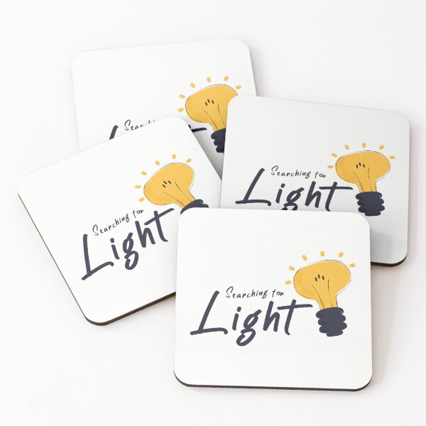 Item preview, Searching for Light Aesthetic Motivational Lightbulb Creative Quote designed and sold by Miniature Store.