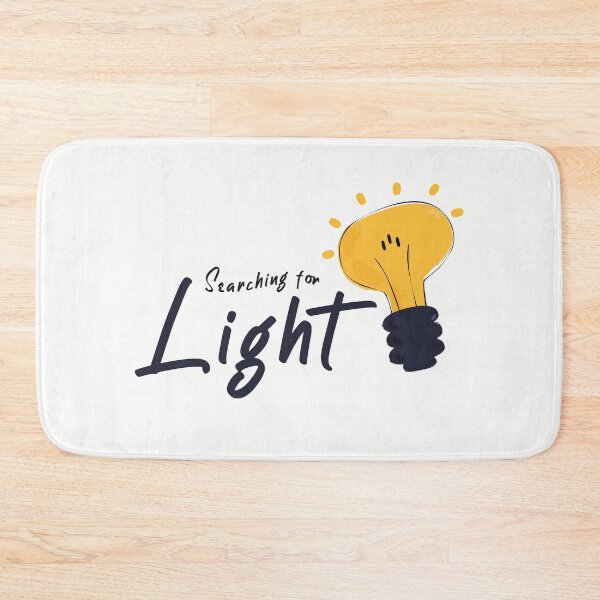 Item preview, Searching for Light Aesthetic Motivational Lightbulb Creative Quote designed and sold by Miniature Store.