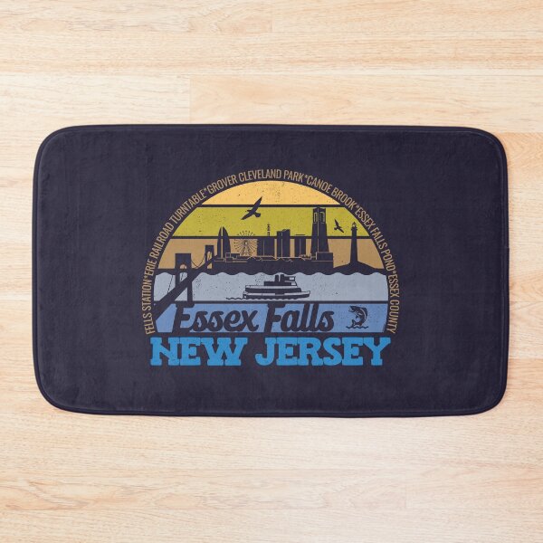 Item preview, Essex Falls New Jersey Sunset Retro Vintage Local Pride Logo designed and sold by CRHPOD20.
