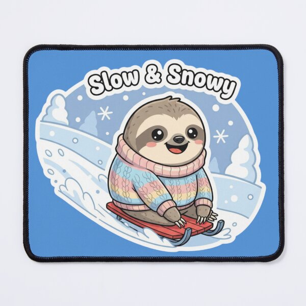 Item preview, Slow & Snowy Winter Sloth designed and sold by PrintBreeze.