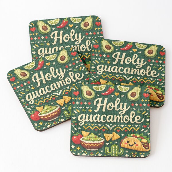 Item preview, Holy Guacamole Knitting Pattern Taco Avocado Mexico Design designed and sold by Mauswohn.