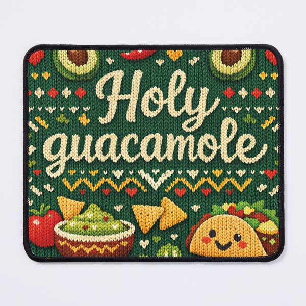 Item preview, Holy Guacamole Knitting Pattern Taco Avocado Mexico Design designed and sold by Mauswohn.