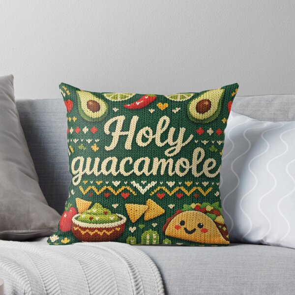 Item preview, Holy Guacamole Knitting Pattern Taco Avocado Mexico Design designed and sold by Mauswohn.