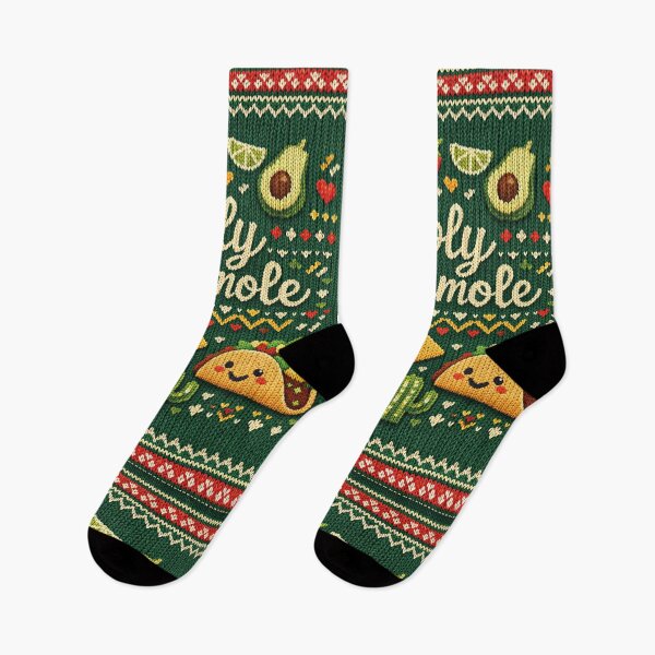 Item preview, Holy Guacamole Knitting Pattern Taco Avocado Mexico Design designed and sold by Mauswohn.
