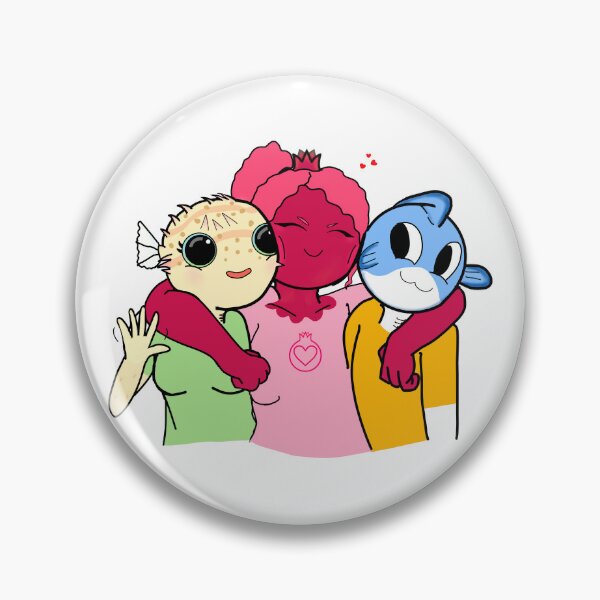 Item preview, PomegranateHeart and her two fish children designed and sold by PomegranateHeart.