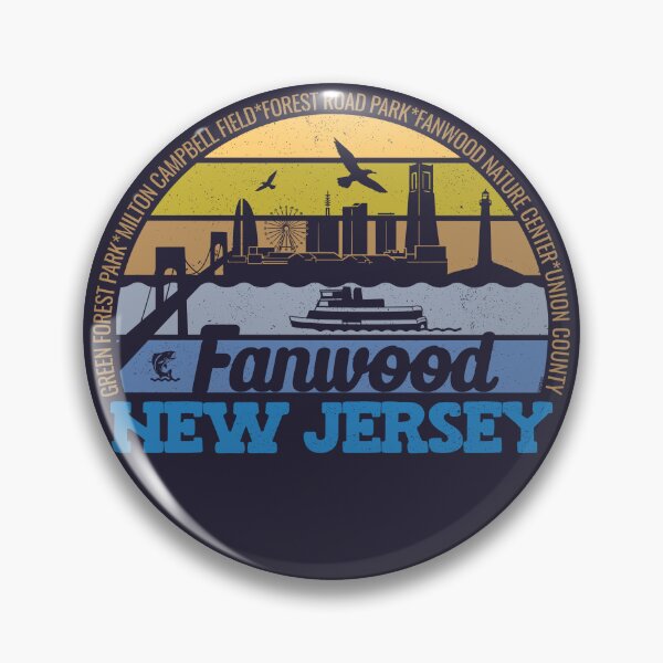 Item preview, Fanwood New Jersey Sunset Retro Vintage Local Pride Logo designed and sold by CRHPOD20.