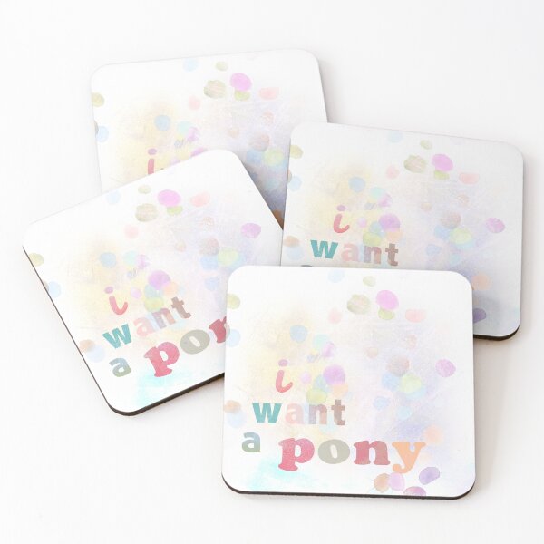 Item preview, I want a pony colourful typography artwork designed and sold by winteravenue.