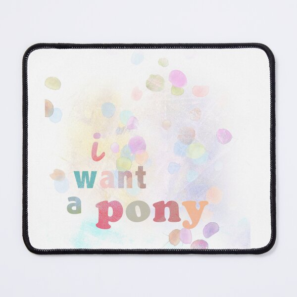 Item preview, I want a pony colourful typography artwork designed and sold by winteravenue.