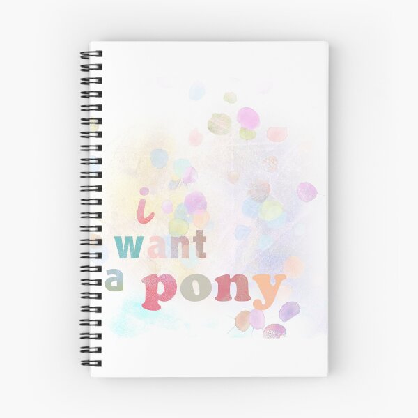Item preview, I want a pony colourful typography artwork designed and sold by winteravenue.