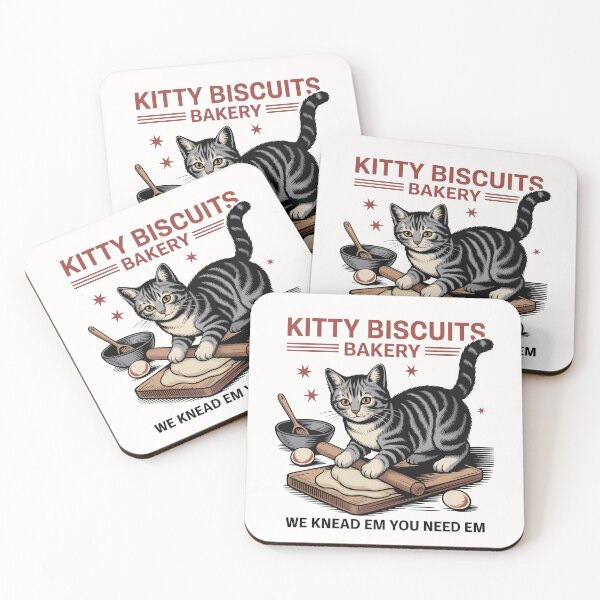 Item preview, Kitty Biscuits Bakery Funny Cat Design designed and sold by Shirtinho Store.