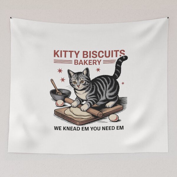 Item preview, Kitty Biscuits Bakery Funny Cat Design designed and sold by Shirtinho Store.