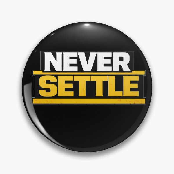 Item preview, Never Settle Discipline Work Ethic Motivation Design designed and sold by Wolf Garage.