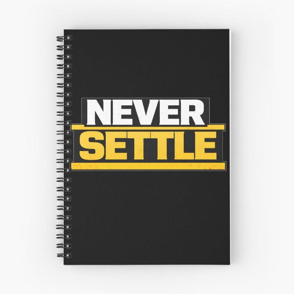 Item preview, Never Settle Discipline Work Ethic Motivation Design designed and sold by Wolf Garage.