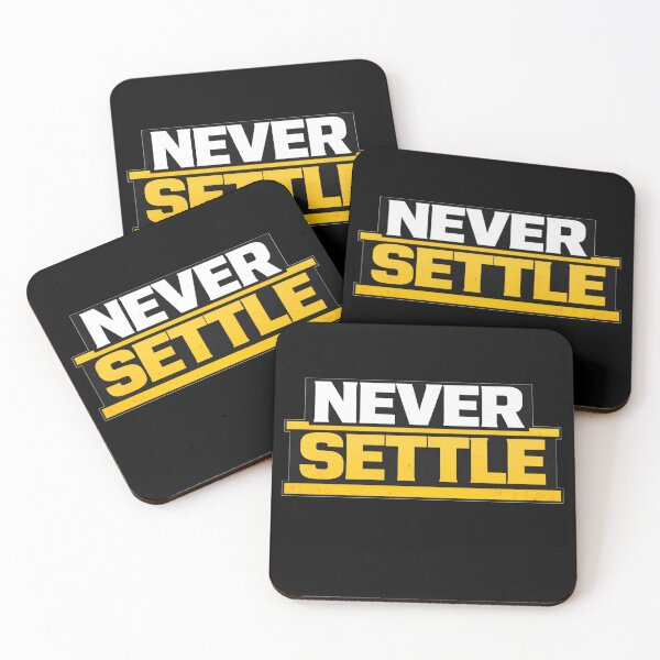 Item preview, Never Settle Discipline Work Ethic Motivation Design designed and sold by Wolf Garage.