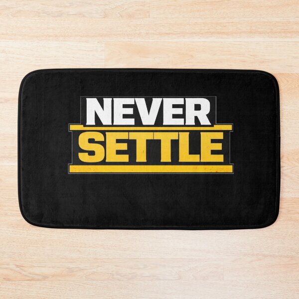 Item preview, Never Settle Discipline Work Ethic Motivation Design designed and sold by Wolf Garage.