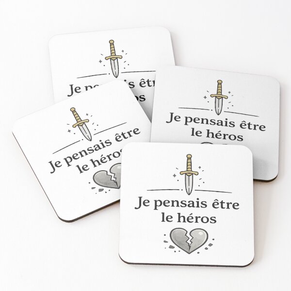 Item preview, I thought I was the hero – Minimalist geek humor design designed and sold by Shop Geek.