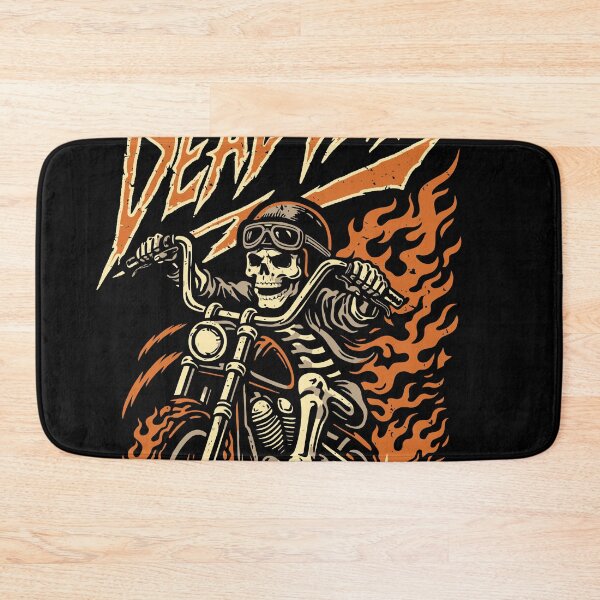 Item preview, Dead Fast Skeleton Biker Motorcycle Flames Rebel Art designed and sold by kosongxlima.