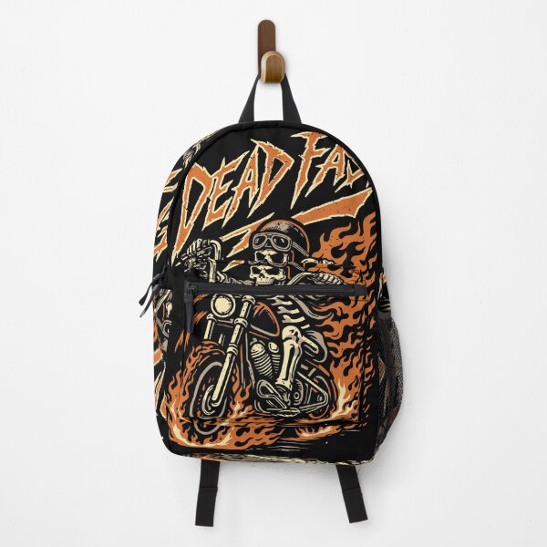 Item preview, Dead Fast Skeleton Biker Motorcycle Flames Rebel Art designed and sold by kosongxlima.