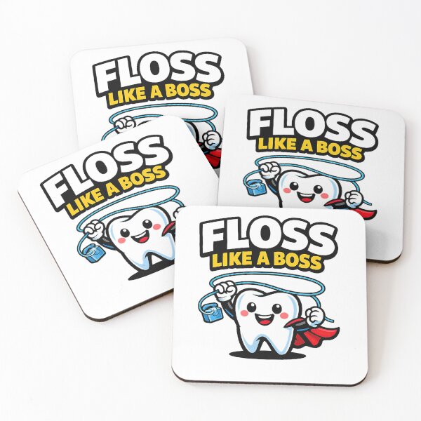 Item preview, Floss Like a Boss Cute Tooth Superhero designed and sold by raditya.