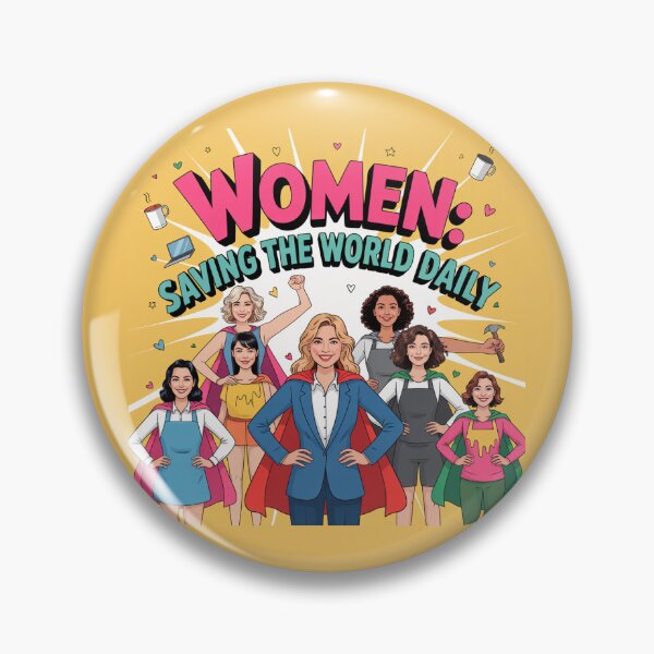 Item preview, Women Saving the World Daily – Everyday Superheroines Empowerment   designed and sold by Midnight Veil Designs.
