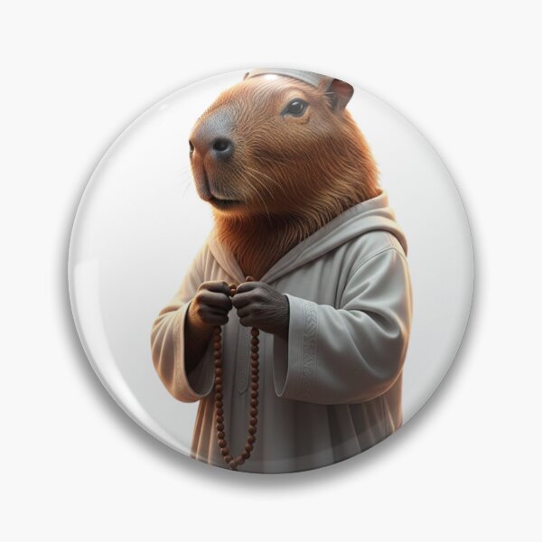 Item preview, Cute Realistic Muslim Capybara Ramadan Sticker | Islamic Animal Art designed and sold by Little Lessons.