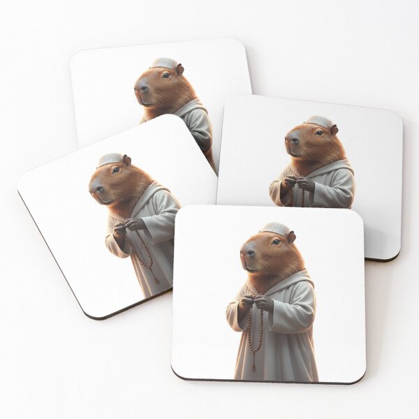 Item preview, Cute Realistic Muslim Capybara Ramadan Sticker | Islamic Animal Art designed and sold by Little Lessons.